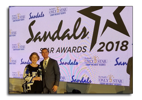 Sandals Lifetime Acheivement Award